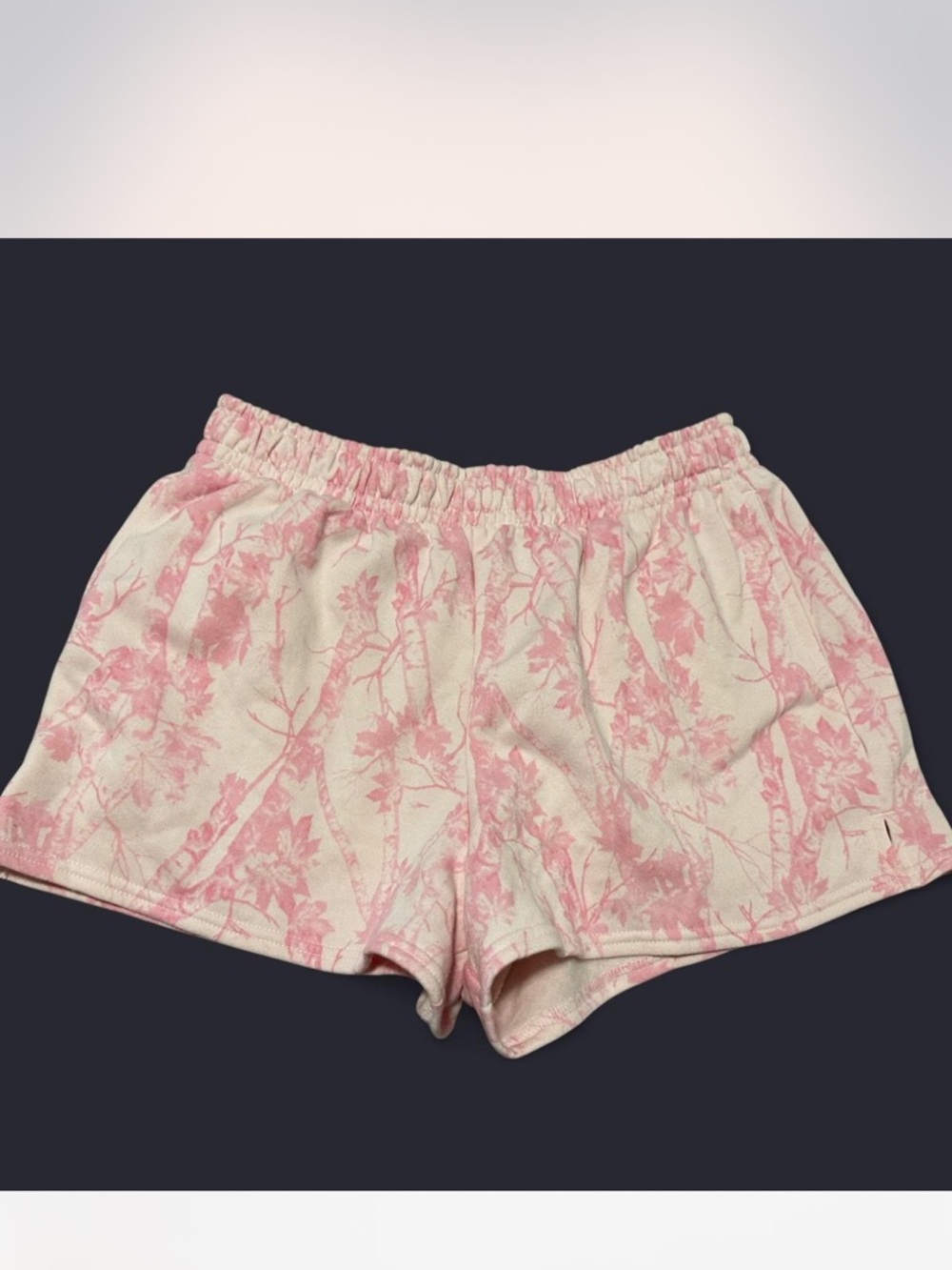 Pink camo shorts size medium